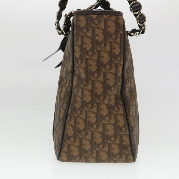 Christian Dior Trotter Canvas Shoulder Bag Brown 02-BO-0076 Auth 39695 - Picture 4 of 16